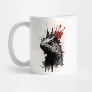 Ink Painting of Horned Lizard Mug